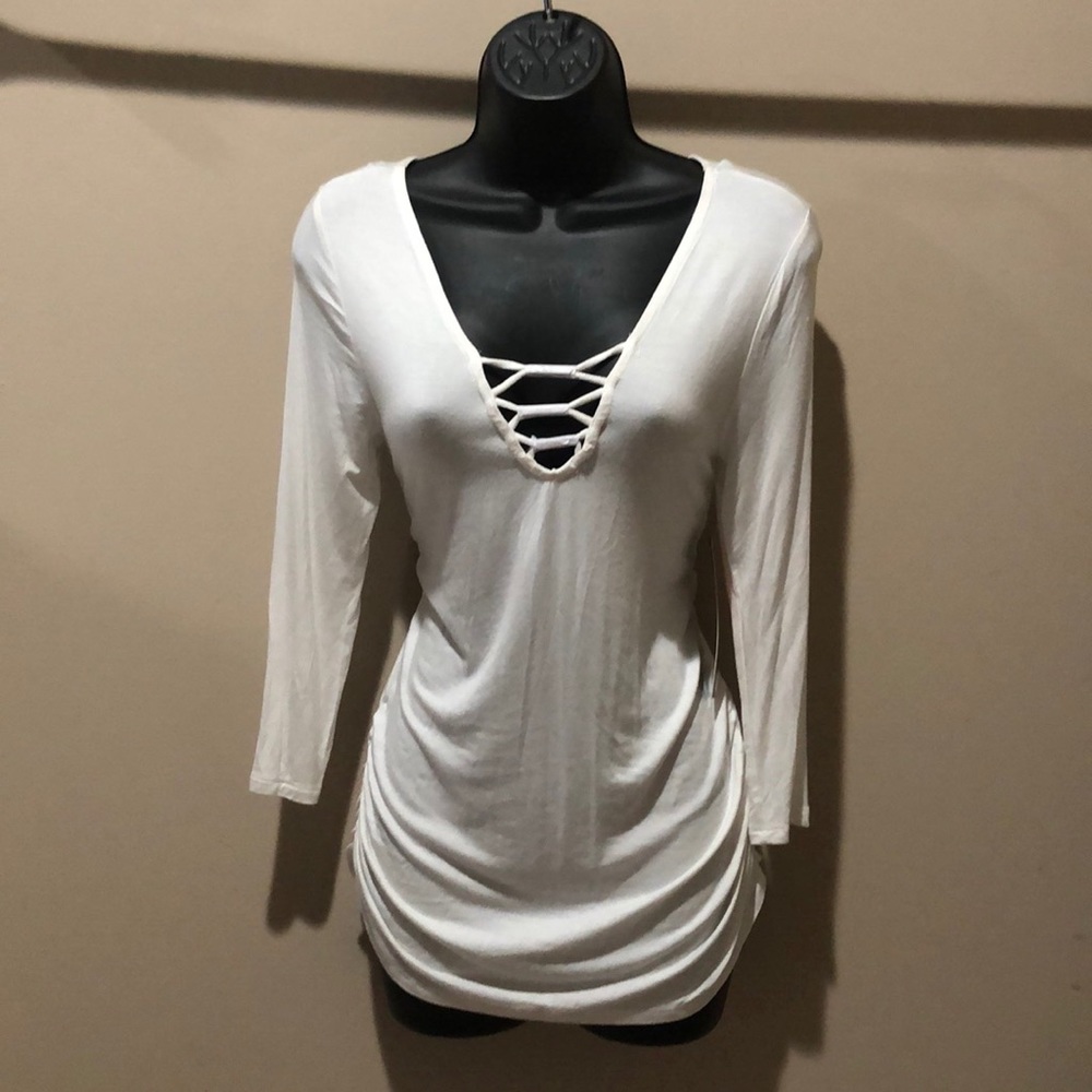 Almost Famous White Long Sleeve